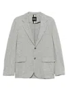 Hugo Boss Flap-pocket Blazer In Gray