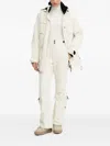 Hugo Boss Flap-pocket Hooded Ski Jacket In Neutral