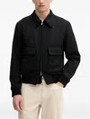 Hugo Boss Bomber Jacket With Removable Lining In Multi