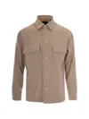 Hugo Boss Natural Regular Solid Shirt In Brown