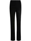 Hugo Boss Boss Women's Black X Naomi Campbell Contrast-panel Relaxed-fit High-rise Knitted Trousers In Black