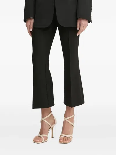 Hugo Boss Flared Trousers In Black
