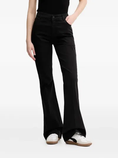 Hugo Boss Flared Trousers In Black