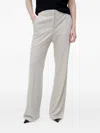 Hugo Boss Flared Trousers In Neutral