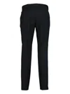 Hugo Boss Flat-front Tailored Trousers In Blue