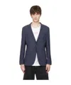 HUGO BOSS FLAT LAPEL BUTTON-DOWN SUIT COAT