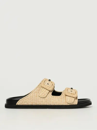Hugo Boss Flache Sandalen Boss Damen Farbe Beige