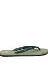 Hugo Boss Flat Slides In Green