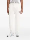 Hugo Boss Flocked-logo Track Pants In White