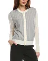 Hugo Boss Knitted-edge Panelled Jacket In White