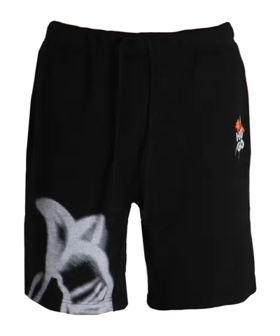 Hugo Boss Floral Embroidery Shorts In Black