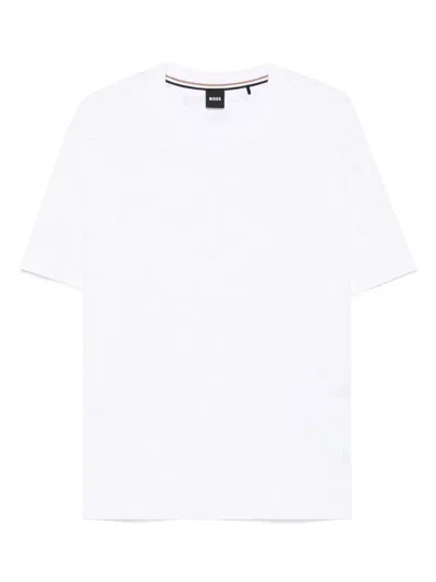 Hugo Boss Floral-jacquard T-shirt