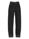 Hugo Boss Floral-pattern Jeans In Black