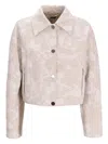 Hugo Boss Floral-print Bomber Jacket In Neutrals