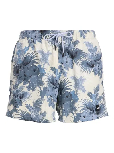Hugo Boss Shorts Mit Blumen-print In Multi