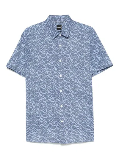 HUGO BOSS HUGO BOSS FLORAL PRINT SHIRT