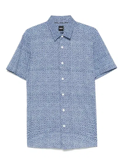 HUGO BOSS FLORAL-PRINT SHIRT