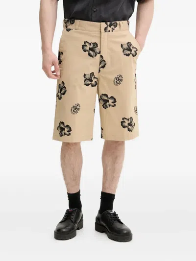 HUGO BOSS FLORAL-PRINT SHORTS