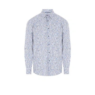 Hugo Boss Floral Shirt In White