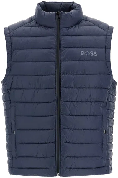 Hugo Boss Boss Men's Foldable Padded Vest In Dark Blue