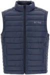 Hugo Boss Foldable Padded Vest In Blue