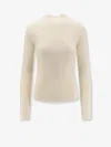 Hugo Boss Foliora Virgin Wool Turtleneck In White