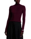 Hugo Boss Foliora Wool Mock Neck Sweater In Purple