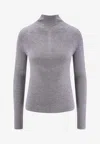 Hugo Boss Foliora Wool Sweater In Gray