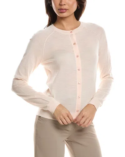 Hugo Boss Fonami Wool Cardigan In Pink