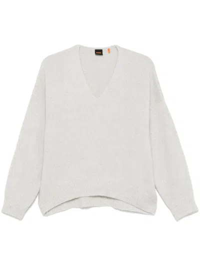 Hugo Boss Fondys Sweater In Grey