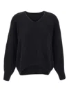 Hugo Boss Fondyssa V-neck Sweater In Black