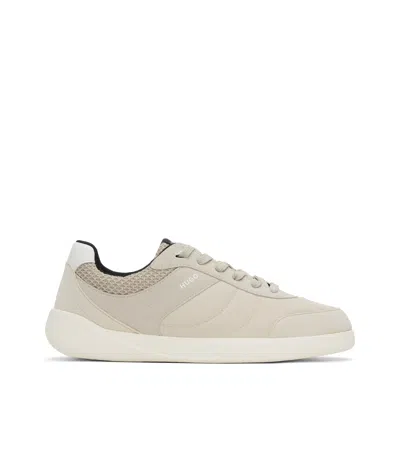 Hugo Boss Football-inspired Low-top Sneakers In White