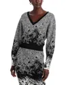 Hugo Boss Forandina Cropped Sweater In Gray
