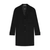 Hugo Boss Formal Coat In A Wool Blend In Black
