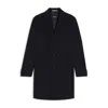 Hugo Boss Formal Coat In A Wool Blend In Blue