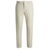 Hugo Boss Boss Perin Stretch Cotton Chino Trousers In White