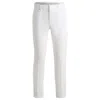 Hugo Boss Formal Trousers In Linen Canvas