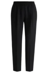 Hugo Boss Slim-fit Trousers In Stretch Fabric In Black