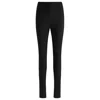 Hugo Boss Formal Trousers In Stretch Fabric With Slit Hems In Black