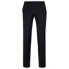 Hugo Boss Slim-fit Trousers In Virgin Wool With Stretch In Black