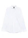 Hugo Boss Formal White Button-down Shirt With Tailored Fit In White