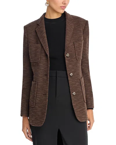 Hugo Boss Four Pocket Notch Collar Jacket In Marshland Green