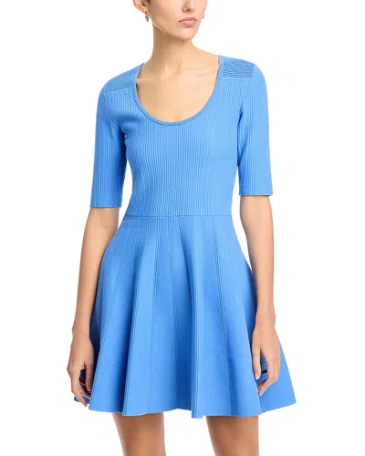Hugo Boss Frankina A Line Dress In Cornflower