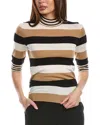 Hugo Boss Fratellina Wool Sweater In Brown