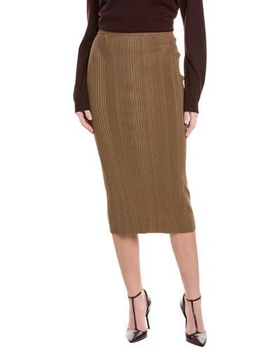 Hugo Boss Freedah Pencil Skirt In Brown