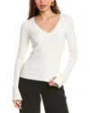 Hugo Boss Boss Fritzie Flare Cuff V-neck Sweater