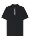 Hugo Boss Paddy Polo Shirt With Logo Placket In Black