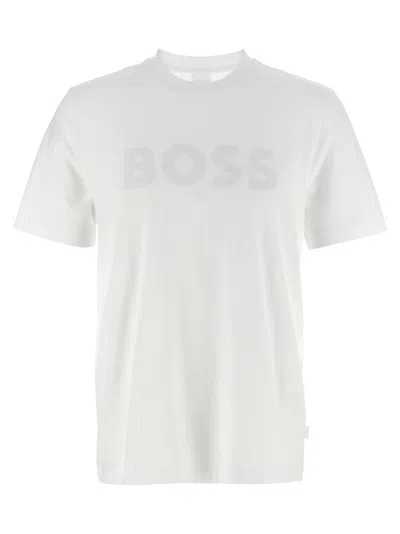 Hugo Boss Front Embroidery T-shirt In White