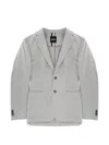 Hugo Boss Tailored Jacket Notch Lapel Front Pockets In Gray
