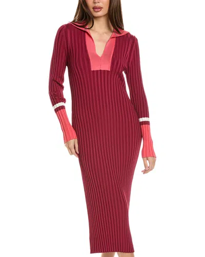 Hugo Boss Frunella Sweaterdress In Red